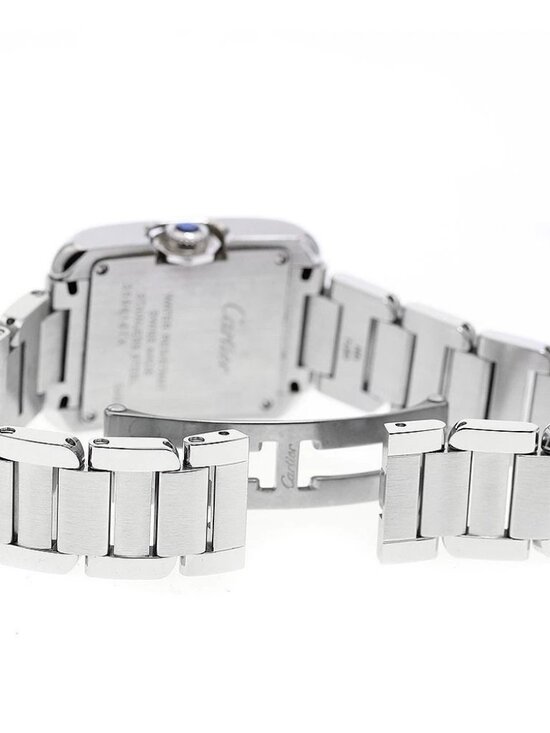 CARTIER Tank Anglaze SM W5310022 Silver Dial Quartz Ladies Watch_943083 main image 4